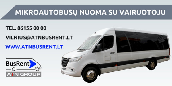 Mikroautobusų nuoma su vairuotoju