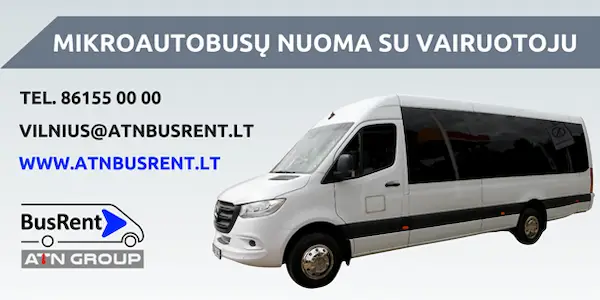 Mikroautoubusų nuoma su vairuotoju naujienos