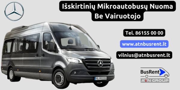 Mikroautobusų nuoma be vairuotojo